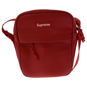 Supreme ショルダーバッグ レザーショルダーバッグ 赤