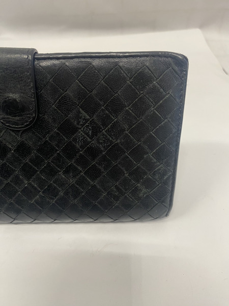 ボッテガ・ヴェネタ 長財布 イントレチャート/黒