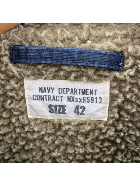 ミリタリージャケット WAIPER N-1 デッキジャケット ネイビー (42)