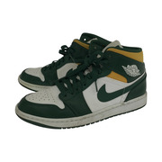 NIKE 554724-371 AIR JORDAN1 MID スニーカー 緑/白