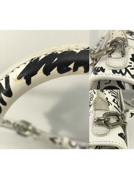 Balenciaga ショルダーバッグ グラフィック アワーグラス 2wayショルダーバッグ 白