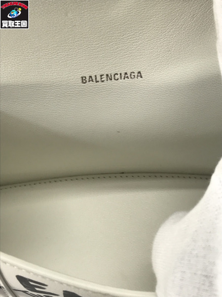 Balenciaga ショルダーバッグ グラフィック アワーグラス 2wayショルダーバッグ 白