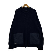 FreshService HIGH NECK COMBAT KNIT 紺 L FSW-22-KN-92