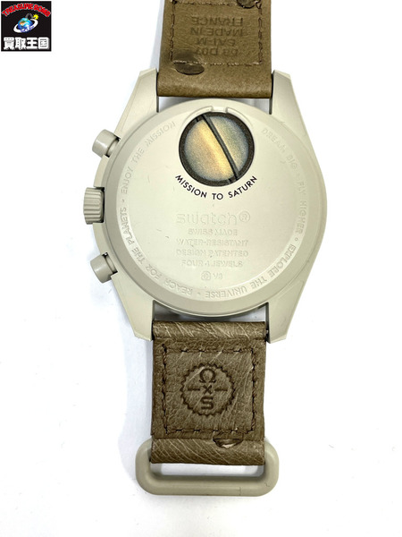 OMEGA SWATCH オメガ スウォッチ MISSION TO SATURN Bioceramic MoonSwatch Collection 時計 SO33T100C オーストリッチ