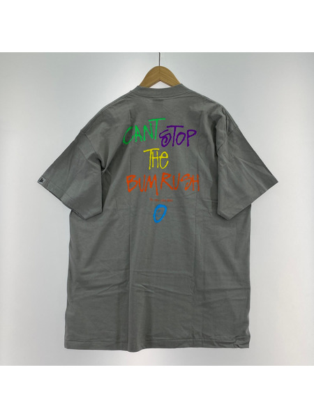 STUSSY　紺タグ　ITS ON　Tシャツ　グレー　XL