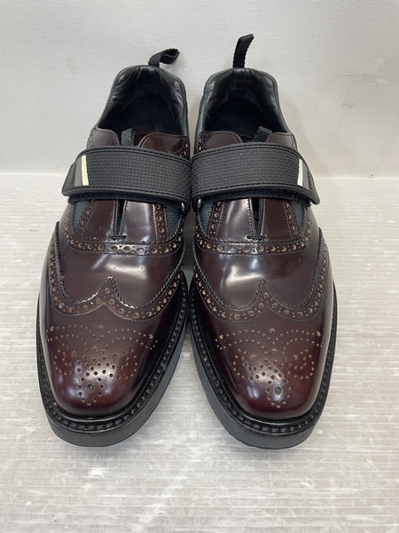PRADA ウイングチップ レザーベルクロシューズ 6 2EG234