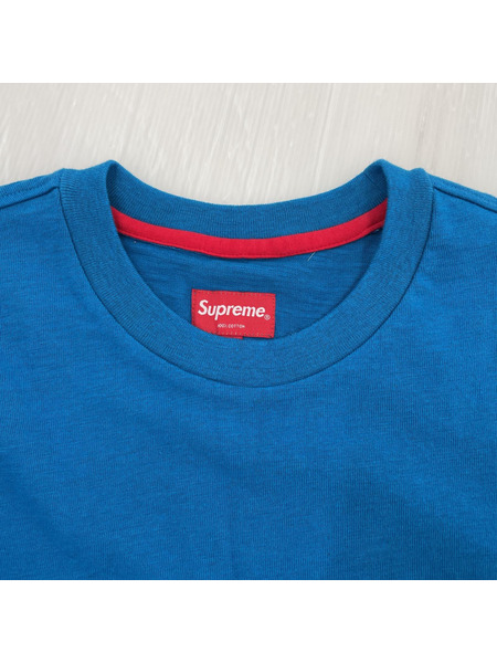 Supreme S/SポケットTee XL 青[値下]