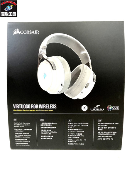 Corsair VIRTUOSO RGB WIRELESS White ワイヤレスゲーミングヘッドセット 無線/有線/USB対応 PS5/PS4/PC  CA-9011186-AP SP893｜商品番号：2100217020025 - 買取王国ONLINESTORE