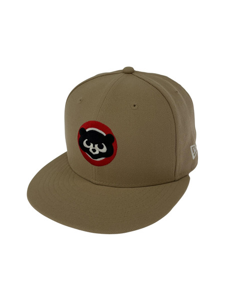 NEW ERA 59FIFTY シカゴ・カブス クーパーズタウン キャップ 58.7cm ベージュ