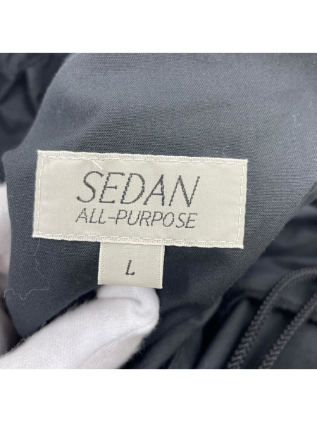 SEDAN パンツ タイプライターイージーオーバーパンツ BLK (L)