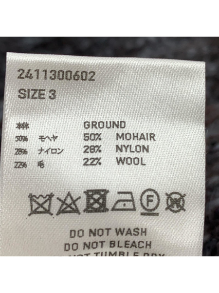 SUGARHILL ニット・セーター 24AW MOHAIR PULLOVER SWEATER 3 グレー