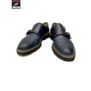 Paraboot WILLIAM MARCHE II ダブルモンクストラップシューズ 6 ネイビー