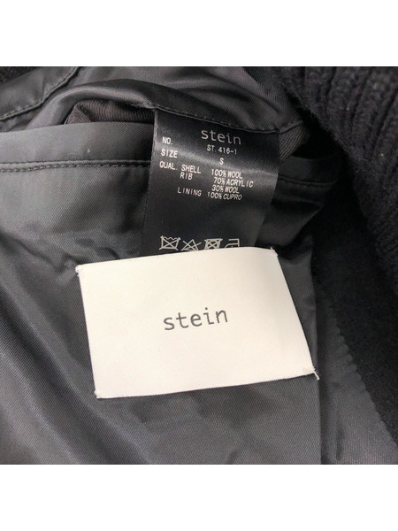 stein/OVERSIZED MELTON JACKET/S/ネイビー