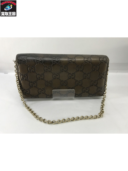GUCCIシマ  長財布 チェーン付き　269541.493075長財布  