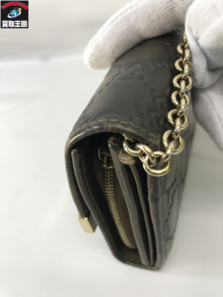 GUCCIシマ  長財布 チェーン付き　269541.493075長財布  
