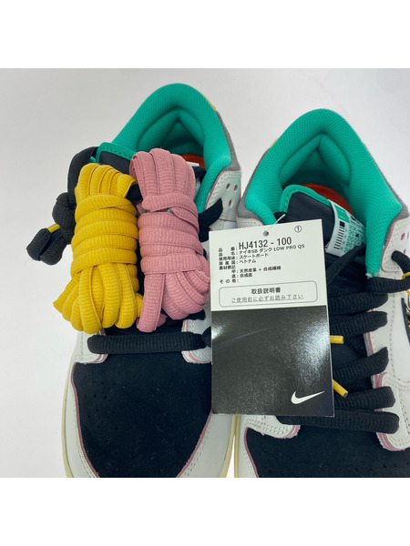 NIKE SB CSEF Dunk Low Pro QS White and Black HJ4132-100