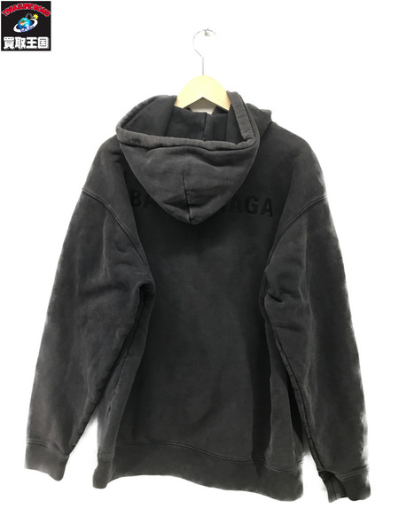 Balenciaga  Logo Vintage Washed Design Hoodie (XS)