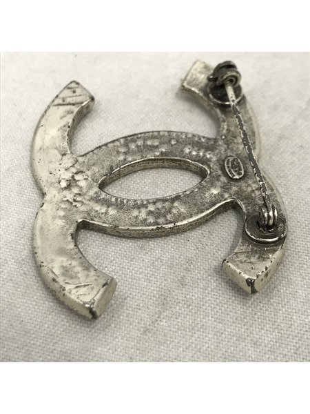 アクセサリー CHANEL ブローチ シルバー