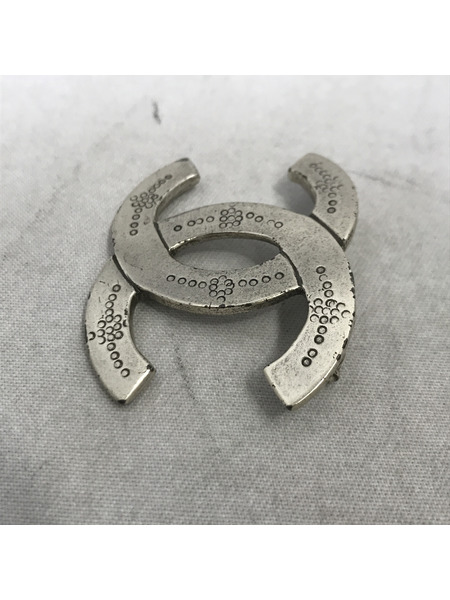 アクセサリー CHANEL ブローチ シルバー