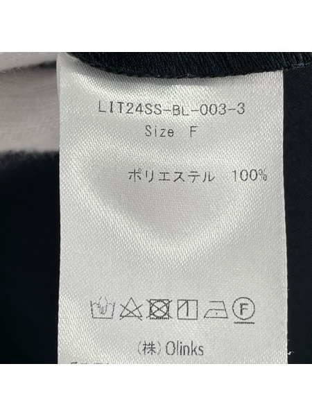 半袖Tシャツ・カットソー LIten/ブラウス/黒