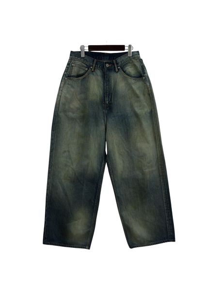 ANCELLM/MIX COLOR WIDE DENIM PANTS/1/ANC-PT38