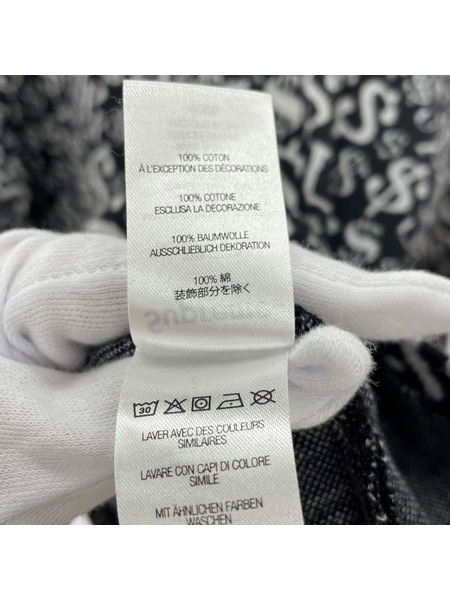Supreme 22aw Currency Jacquard Zip L/S Polo (L) 黒