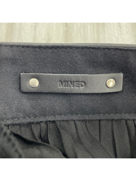 MINEDENIM パンツ レザーベルト スカート ブラック