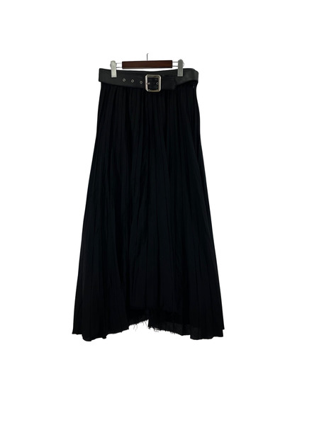 MINEDENIM パンツ レザーベルト スカート ブラック