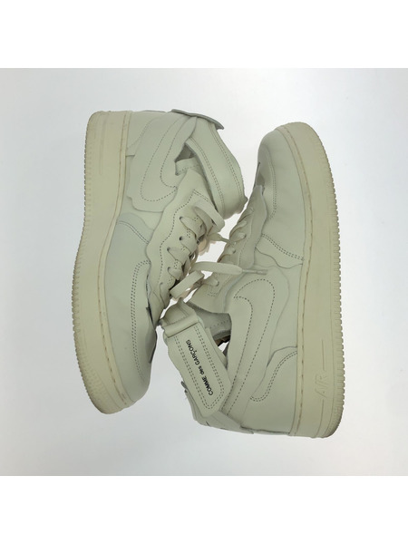 NIKE×CdG Air Force 1 Mid White 28cm