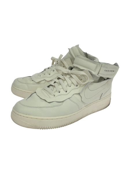 NIKE×CdG Air Force 1 Mid White 28cm