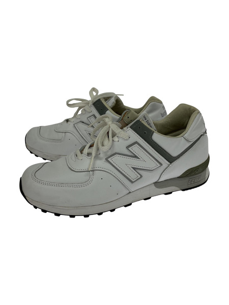 NEW BALANCE 英国製 LM576UKW オールレザー 27.0cm 白