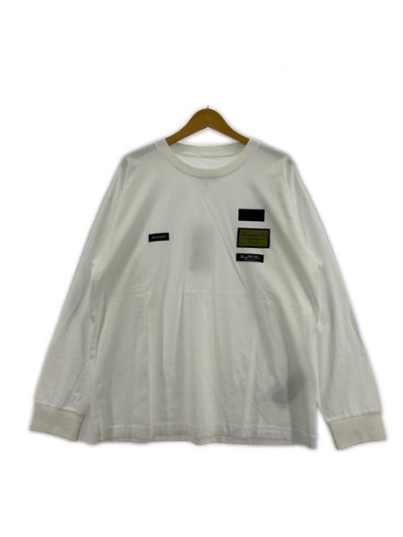 MM6 26SS Label Patch L/S T-shirt M ホワイト SH0NH0023