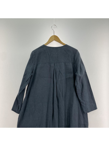 fog linen work ワンピース ネイビー