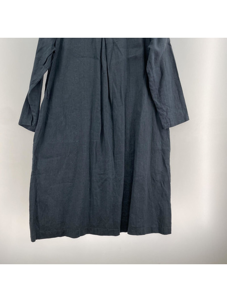 fog linen work ワンピース ネイビー