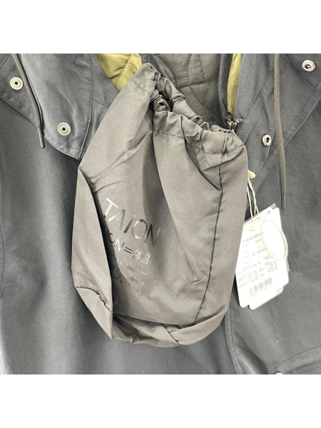 ジャケット TAION フーデッド コート ダウンベスト セット Black L