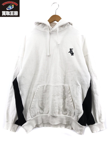 Keboz SR 2TONE SWEAT HOODIE L ホワイト[値下]