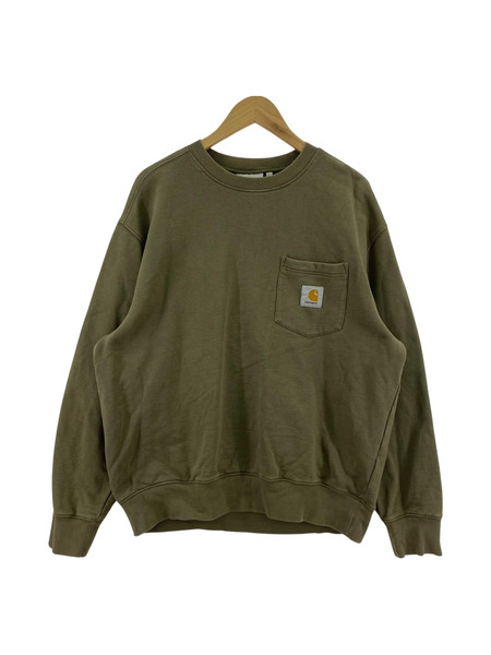 Carhartt Pocket Sweat (L) カーキ