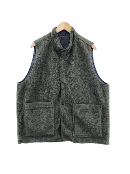 South2 West8/REVERSIBLE VEST/M/カーキ