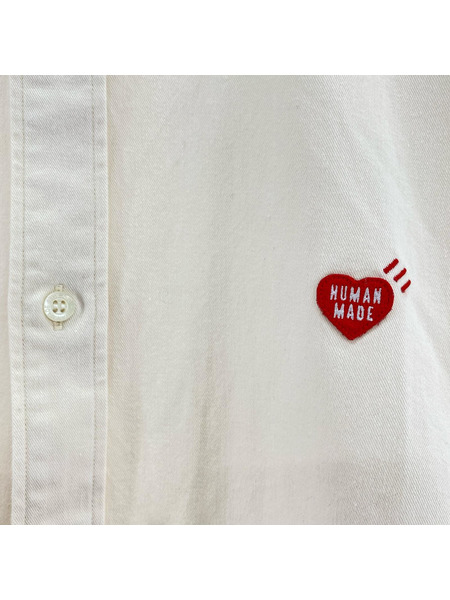 HUMAN MADE 長袖シャツ L/S ロゴシャツ 黄 (XXL)