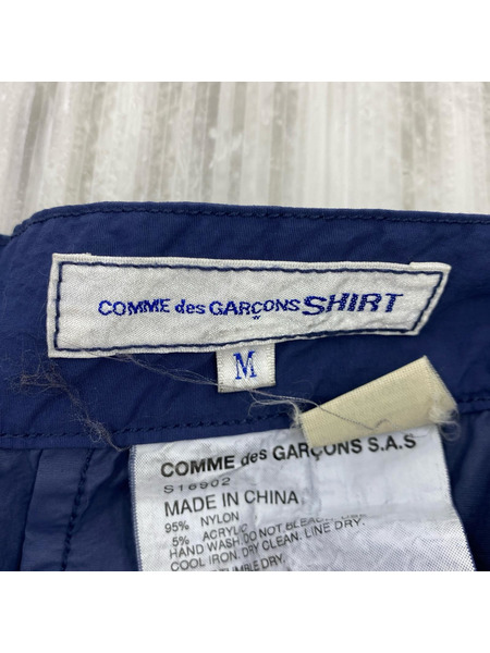 COMME des GARCONS SHIRT ロードランナーワッペン ナイロン クロップドパンツ