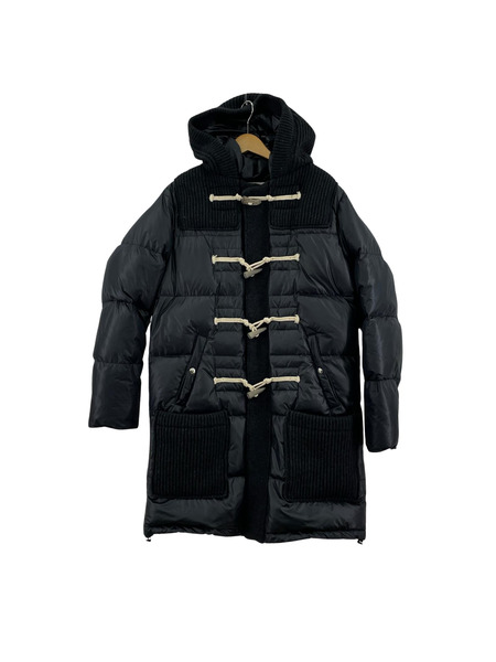 BBR BARKB-RULES ニット切替 ダウンダッフルコート XS ブラック