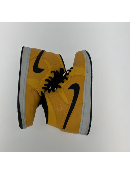 NIKE Air Jordan 1 Mid University Gold Black (27.5cm)