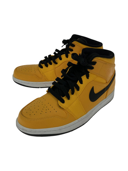 NIKE Air Jordan 1 Mid University Gold Black (27.5cm)