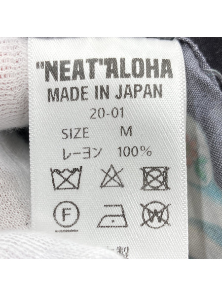 NEAT/黒アロハシャツ