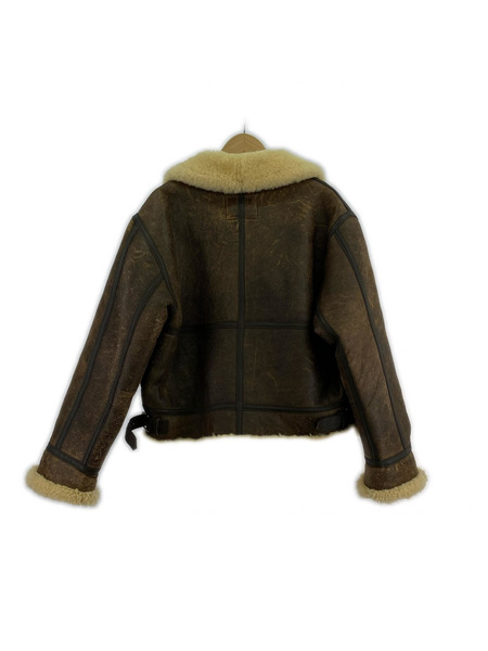 ミリタリージャケット B-3 ムートンジャケット 茶 38-M