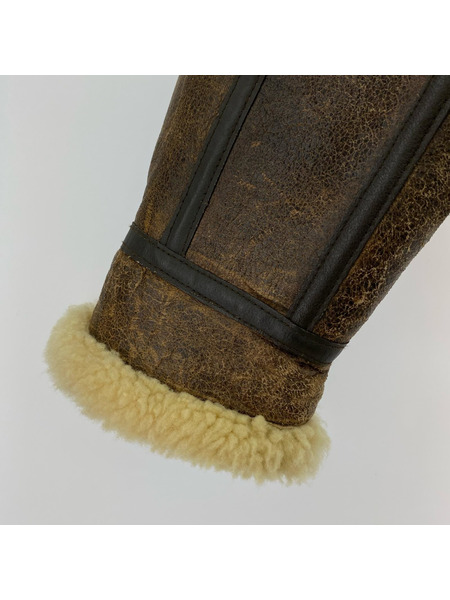 ミリタリージャケット B-3 ムートンジャケット 茶 38-M