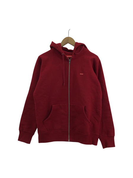 Supreme SMALL LOGO ZIP UP HOODIE RED SIZE:S[値下]