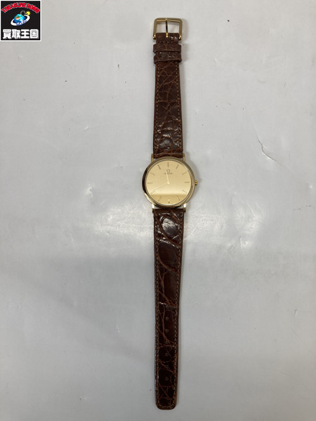 オメガ/デビル/670.011.20/革ベルト　電池交換 メンズQZ