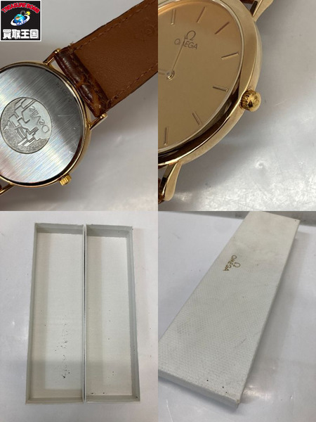 オメガ/デビル/670.011.20/革ベルト　電池交換 メンズQZ