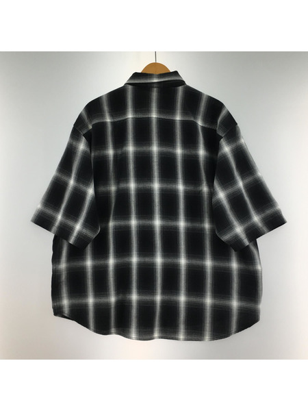 XLARGE 半袖シャツ OLD ENGLISH S/S PLAID SHIRT/L